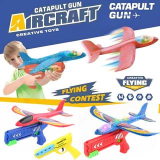 Kids Aircraft Battle Airplane Glider Flight Plastic Toy Flying Gliding Air Outdoor Sports Toys