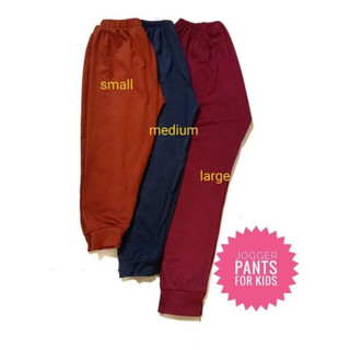 kids jogger pants plain pajama with caps