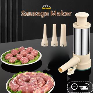 Stainless Steel Sausage Meat Stuffer Horizontal Sausage Maker Meat Sausage Maker Tool Sausage Filler