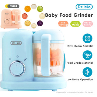Dr.isla Baby Food Processor Maker Blender Processor Meat Grinder Smasher Steamer  FSJ01