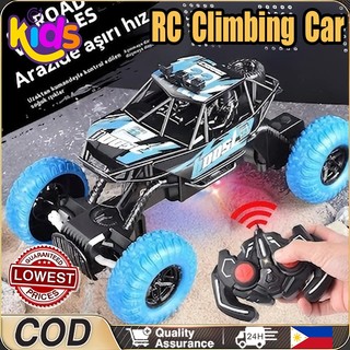 Remote Control with Lights Car Electric Vehicle Truck Buggy Four-way Climbing Car Off-Road Toys