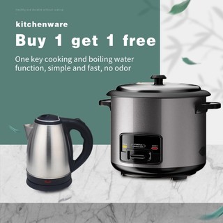 【Buy 1 get 1 free】Premium Rice Cooker Standard Large Capacity 2L Non Sticky Pot Multifuncional Home