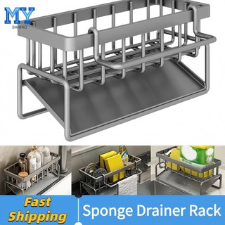 Sponge Drainer Rack With Towl Holder Kitchen Bathroom Sink Organizer Rack Soap Holder Orgaizer