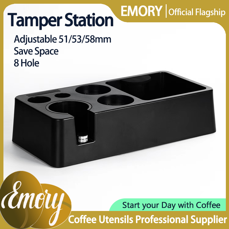 ABS  Muti-function Coffee Distributor Tamper Wdt Tool Espresso Tamping Station Portafilter Holder