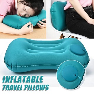 Inflatable Travel Pillow Automatic Air Nozzles Pillows Camping Outdoor Supplies Tourism Pillows