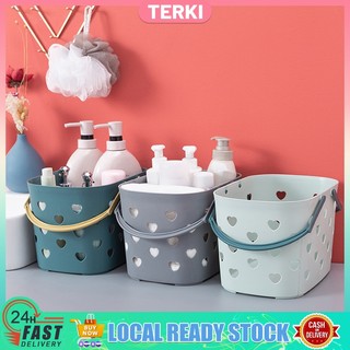 Multipurpose Tote with Handle Toiletry Basket Portable Shower Basket Caddy Container Plastic Storage