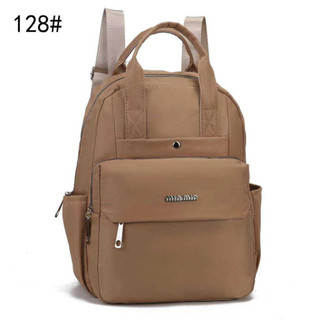 korean bag New waterproof fabric backpack nylon girls' school backpack with large capacity #128