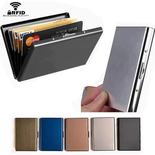 RFID Card Holder Wallet Ultra-thin Small Wallet Men Women Blocking ID Credit Card Case Minimalist