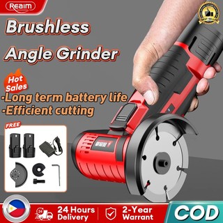 REAIM Angle Grinder Portable Mini Angle Grinder Polishing Handheld Cutter Cordless Grinding Tool
