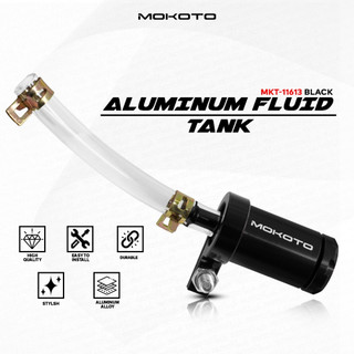 MOKOTO UNIVERSAL CYLINDRICAL ALUMINUM FLUID TANK BRAKE FLUID TUBE FOR ANY MOTORCYCLE
