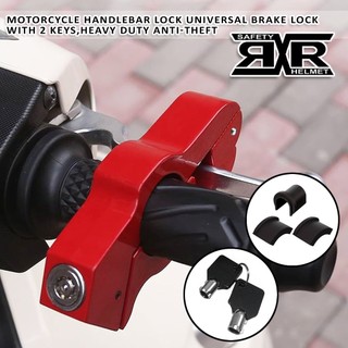 RXR Motorcycle Handlebar Lock Universal Motorbike Brake Lock with 2 Keys, Heavy Duty Anti-Theft