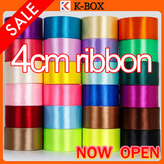 4cm (25 yards/roll) Satin Ribbon Roll Gift Packaging Ribbon Flower Making DIY Holiday Birthday Regal