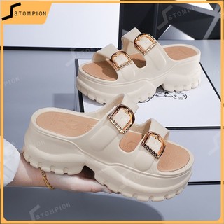 TBG 7cm Wedge Sandals For Women Platform Sandals Slippers For Women Korean Sandals Two Strap Sandals