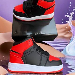 <C> Safe and comfortable children's jordan 1 high-top leather sneakers（size：25-35）