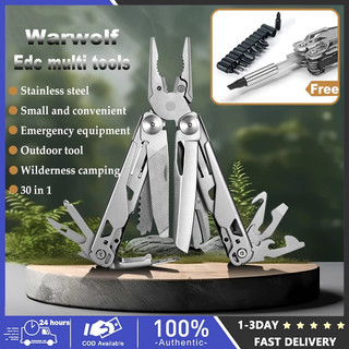 Upgraded Version EDC Multi Tools Stainless Steel Multitool Pliers Outdoor Camping Folding Pliers