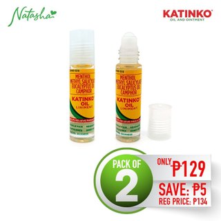KATINKO Oil Liniment Eucalyptus, dizziness, fever, colds, sneezing, Pain Relievers - GI003