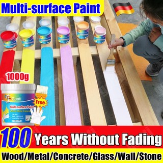 1KG Gooti Odorless Multi-surface Anti Rust Paint With Brush for Wood Metal Wall Multiple Pintura Set