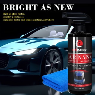 SMK 2-in-1 Car Wax & Polish Spray – 500ml Hydrophobic Nano Ceramic Coating for Auto Wash & Shine