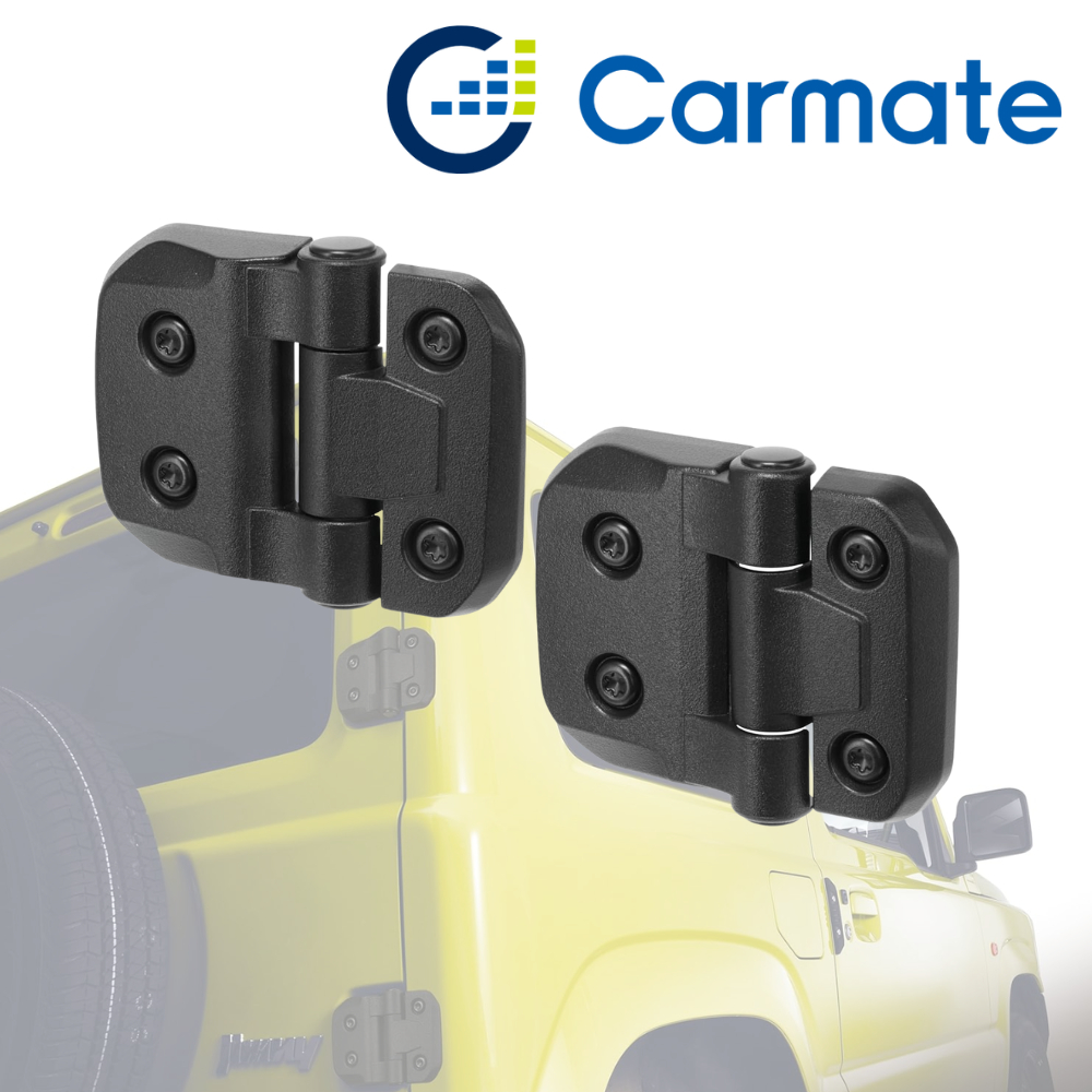 CARMATE Back Door Hinge Cover Jimny/Jimny Sierra Roughness Plus! JB64/JB74 Design Black NZ873