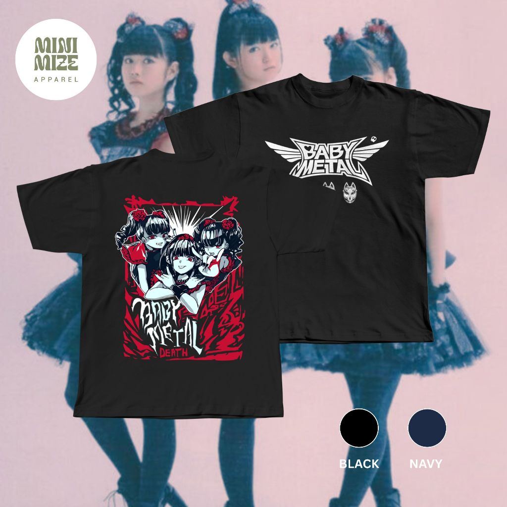 เสื้อเชิ๊ตฝ้ายพรีเมียม BABYMETAL แบบ MINIMIZE TEE