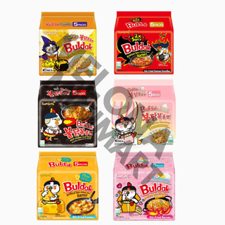 Samyang Hot Chicken Ramen Multi Pack 5pcs 6Flavor Buldak Stir Fried Ramen