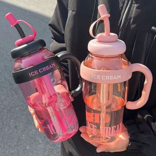 1300ml Bottle Cartoon Plastic Water Bottle Sport Drink Tumbler Large Capacity Exercise Drinking Cup