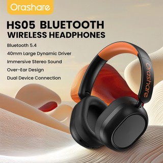 Orashare HS05 Wireless Headphones Bluetooth 5.4 Low Latency Gaming 17H Playtime  Foldable & Bass