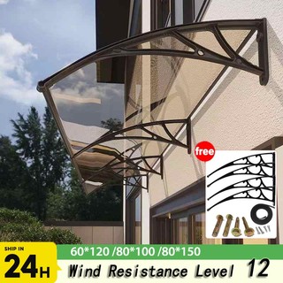 Awning Canopy Bracket for Door and Window Canopy Roofing Multipurpose Waterproof Anti-UV Sunshade