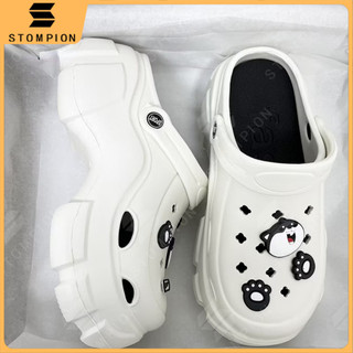 STOMPION Clogs Sheos For Women Cartoon Korean Sandals Indoor Slippers For Women Chunky Sandals 5CM