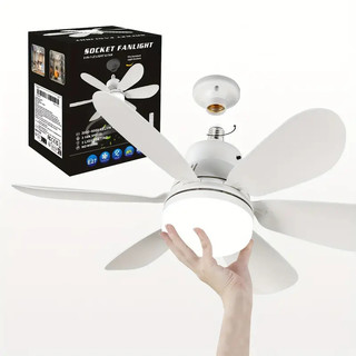 Fandis light Ceiling silent fan light with remote control 30W，40W instead