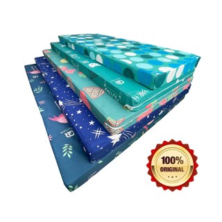 Original Foam Mattress with Zipper Cover - 2/4" Thick, Single/Double/Family/Queen, Random Design