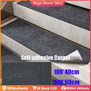 【100*60cm】Cuttable stair step mats household floor mats spiral staircase steps tile non-slip carpet