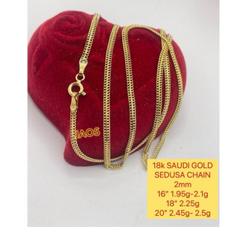 COD PAWNABLE 18k SAUDI GOLD  SEDUSA NECKLACE