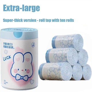 Drawstring Garbage Bag 100pcs Thickened Garbage Bag Roll Drawstring Garbage Bag Automatic Closing