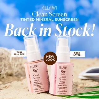 Ellana Clean Screen SPF 50 Oil Control Mineral Sunscreen with Centella Asiatica Green Tea Chamomile