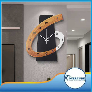 Life in art clock brown and black wall decorative wall hanging clock 45cmx30cm