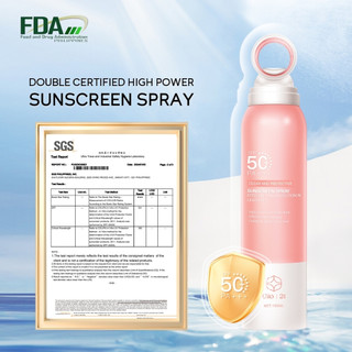 GLO21 SPF50+ Waterproof UV Protection High Power Sunscreen Spray