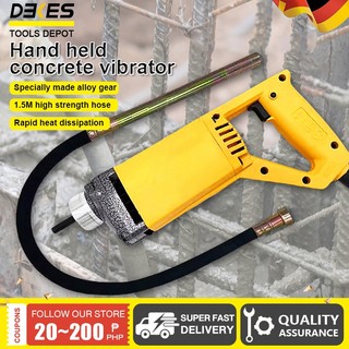 220V Portable Electric Concrete Vibrators Cement Soil Mixer With Stick Heavy Duty Remove Air Bubbles