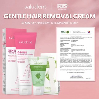 Saludent Hair Removal Cream Body care Gentle Not Stimulating Painless hair 80g+Aloe Whitening