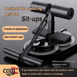 [Upgrade] Three Suction Sit-Up Bar 3-Level Height Adjustment Exercise Equipment for Sit-Ups Push-Ups