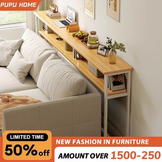 Sofa Side Table Bed Side Table Organizer Storage Rack Behind the Bed Narrow Table Bedside Table