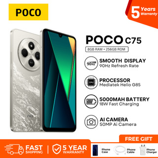 Xiaomi Poco C75 Smart Phone 8GB+256GB 50MP AI Triple Camera Smooth 6.74" 90Hz Display Massive Global