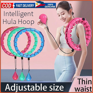 【COD】Smart Hula Hoop Adults Weight Loss Massage Hoola Hoops 24 Detachable hula hoop for exercise