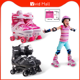 Vivid Double row Skate Roller Inline 4 wheel Roller Skating Shoes for Kids Suitable for Beginners