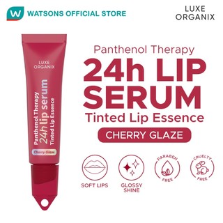 LUXE ORGANIX Panthenol Therapy 24H Lip Serum Tinted Lip Essence Cherry Glaze 10g