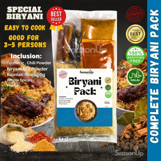 Biryani Pack (for 3-5 pax ) Complete Spices + 500g Basmati Rice/Biryani Rice