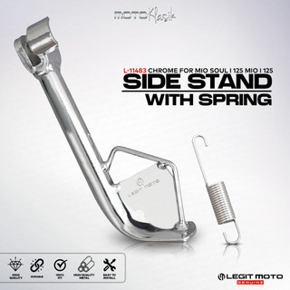 LEGITMOTO MIO I 125/MIO SOUL I 125 SIDE STAND ASSY WITH SPRING CHROME LG-11483 SIDE KICKSTAND 1PC