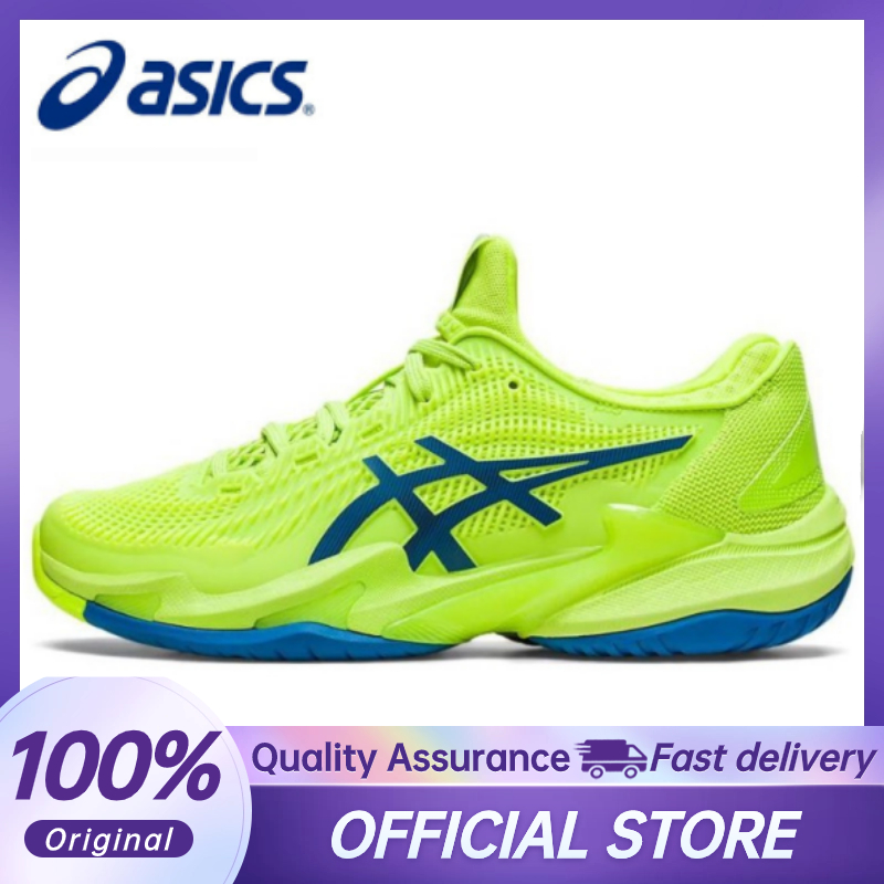 【100%Original】Asics Court FF 3 Green Men Volleyball Shoes