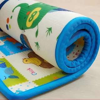 FoldableThickened Double Sided Pattern Kids Playmat Baby Non-slip Crawling Mat odorless and Harmless