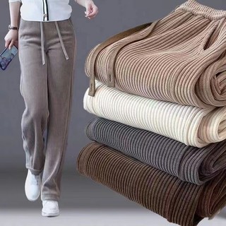 Fashion Straight Banana Pants for Women High Waist Slacks Loose Sport Trousers for Women-F007
